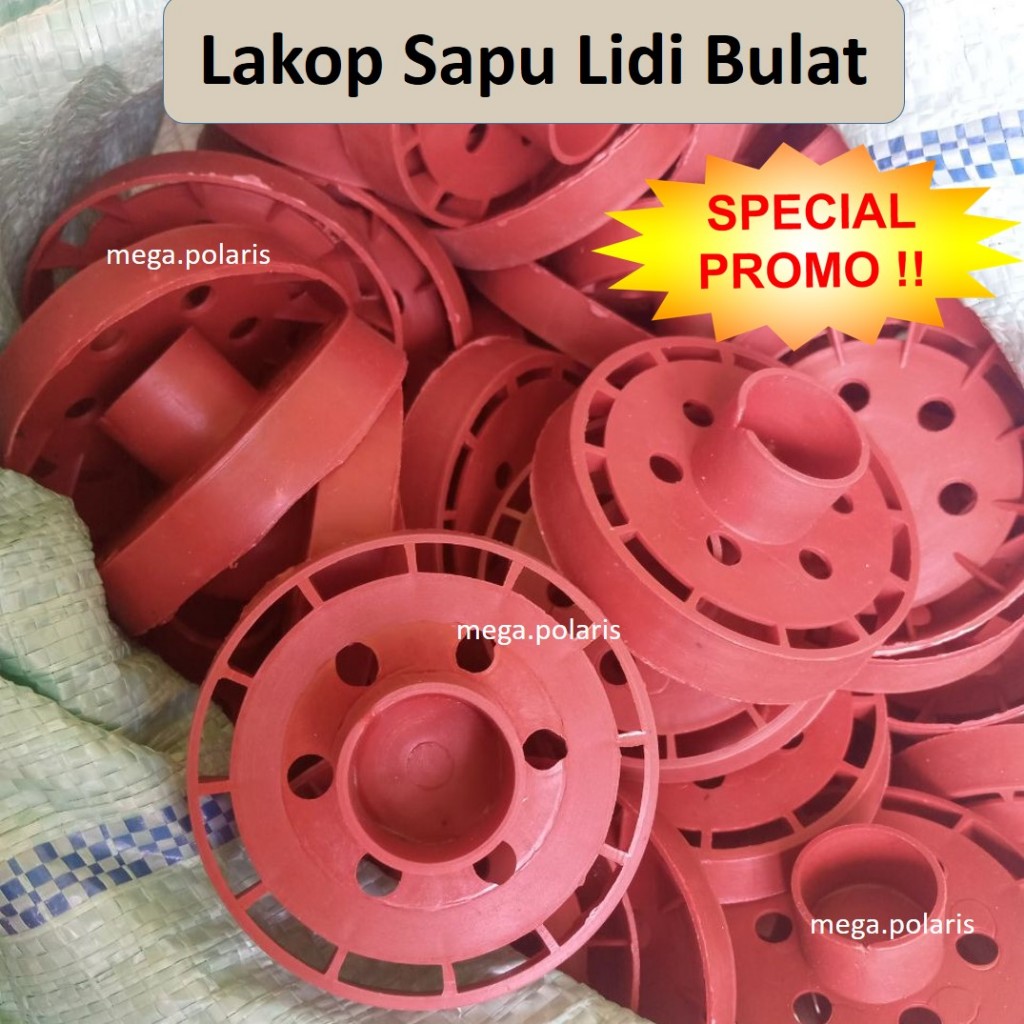 Lakop Lidi Bulat - Lakop Sapu Taman Gelas Grosir 500 Set