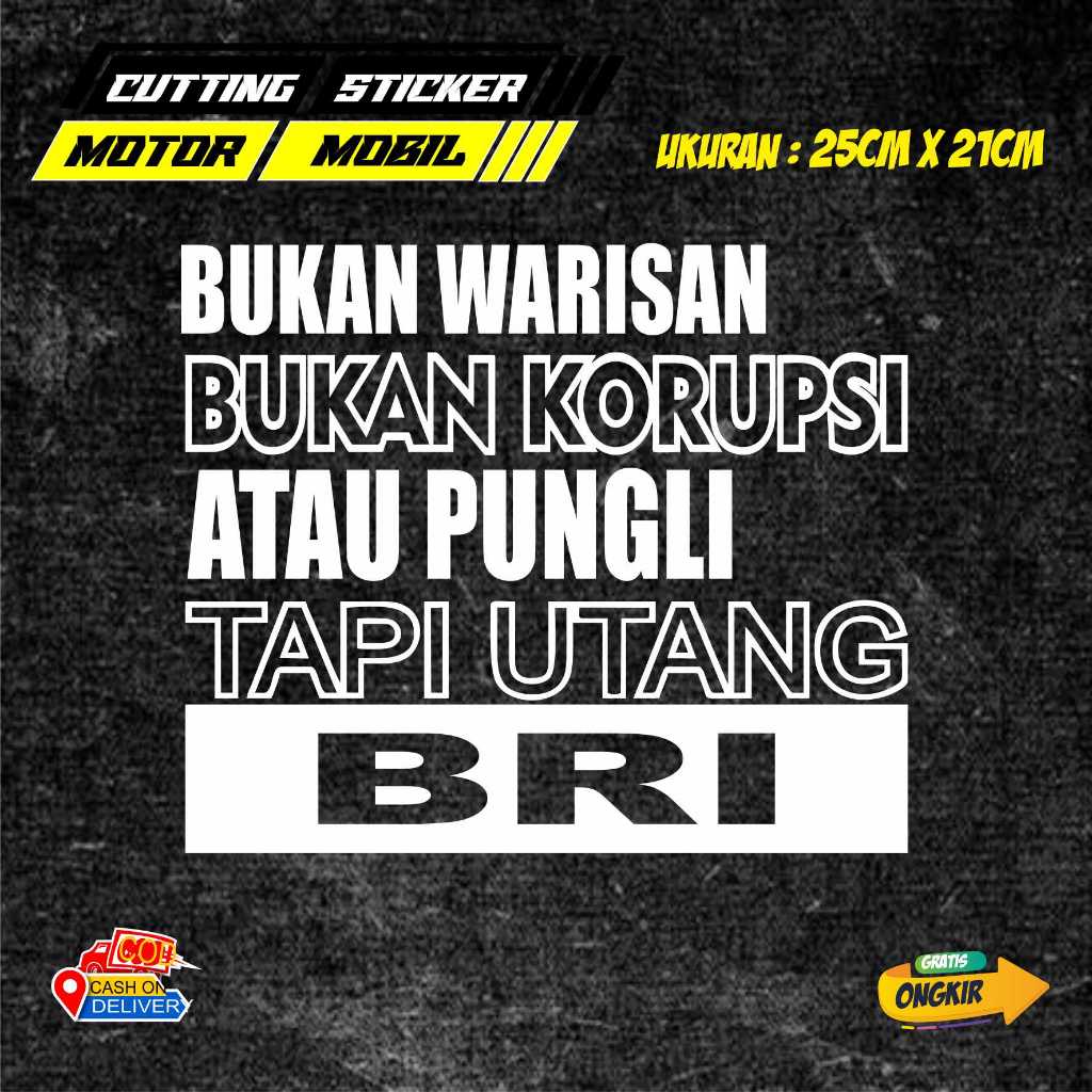 STIKER KATA KATA UNTUK MOBIL TRUCK/PICKUP/L300 STIKER KATA KATA KEREN