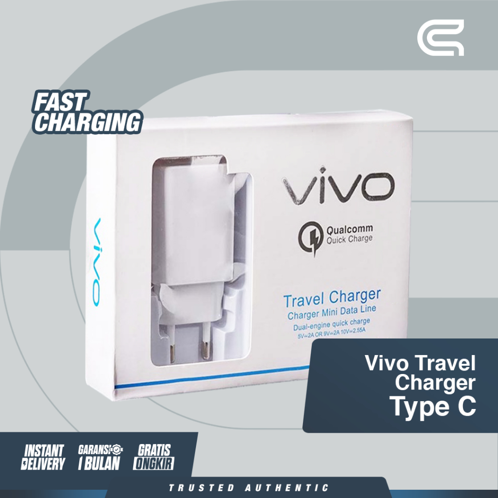 CHARGER VIVO FAST CHARGING TYPE C - VIVO FAST CHARGING TRAVEL CHARGER