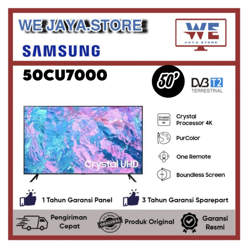 TV LED SMART Samsung 50DU7000 LED Samsung50Inch Samsung CRYSTAL UHD 4K