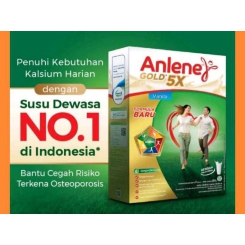 

ANLENE GOLD 5X Susu bubuk dewasa 600gr (minus dus aga jelek ed aman)