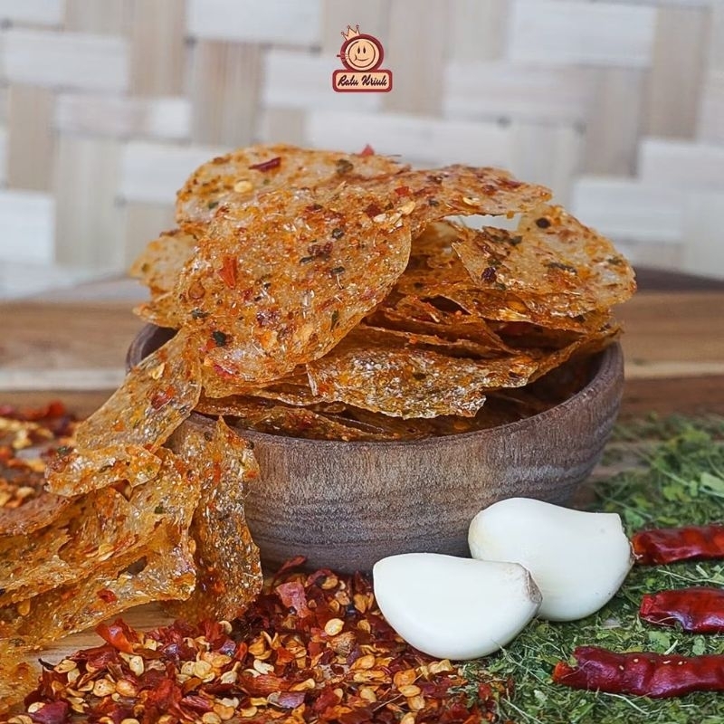 

SNACK KERIPIK KACA / KRIPCA PEDAS DAUN JERUK 40 gram