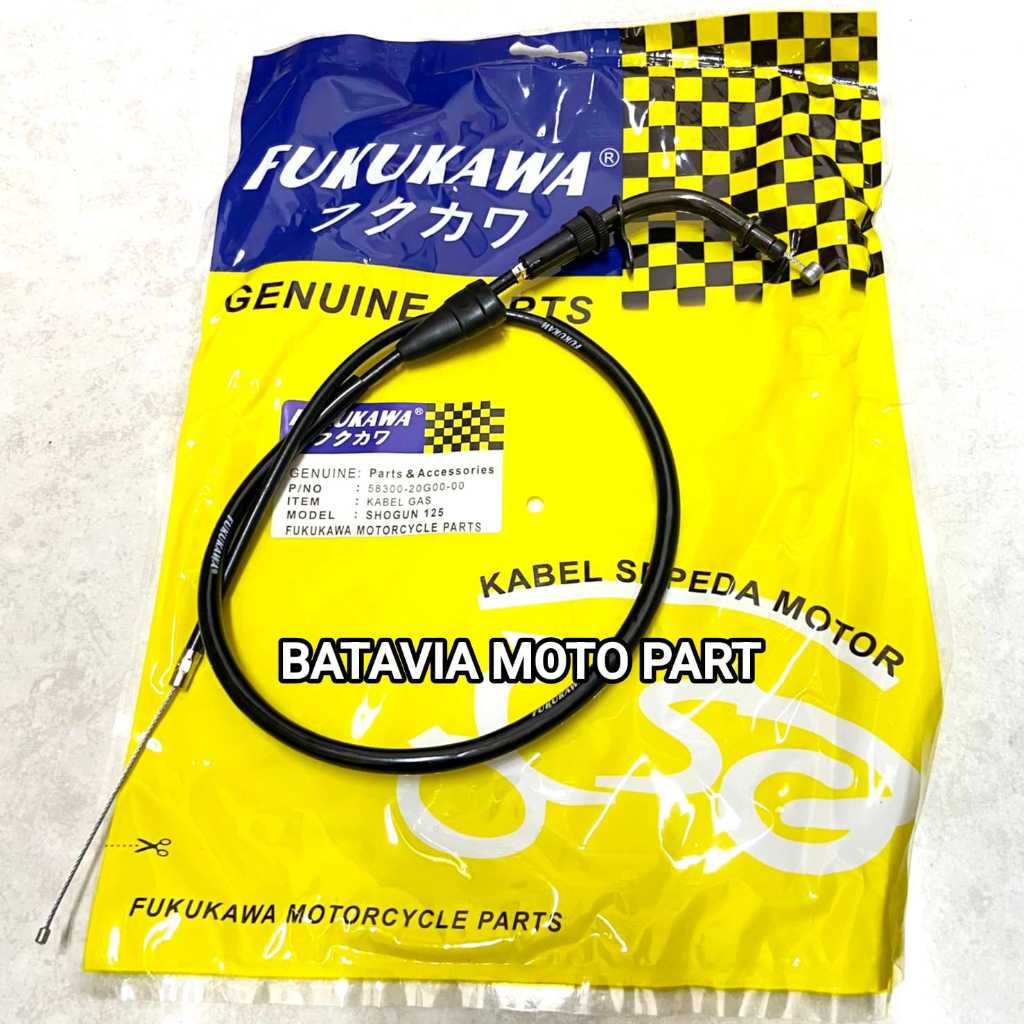KABEL GAS CABLE COMP THROTTLE SHOGUN 125 TALI GAS SHOGUN 125 SP KARBURATOR FUKUKAWA