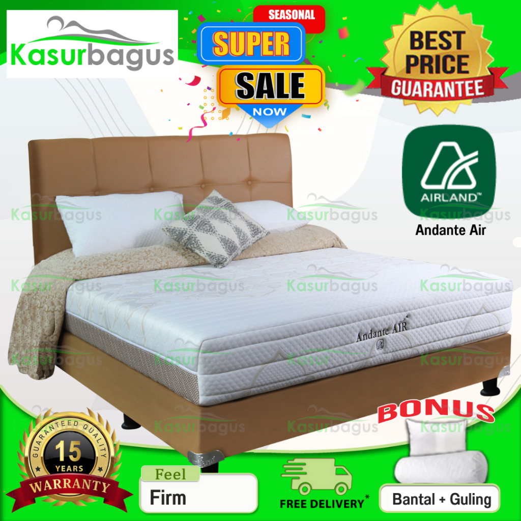 Airland Kasur Springbed Andante Air - Full Set 180x200
