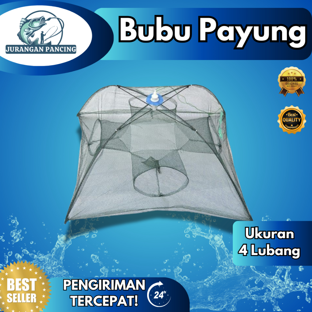 bubu payung 4 lobang / Perangkap Bubu Payung 4 Lubang Alat Jaring Pancing Jala Ikan