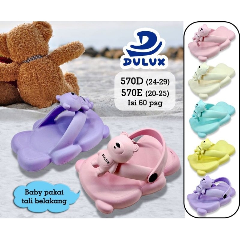 SANDAL JAPIT DULUX BEAR ANAK BS24/SANDAL KARET ANAK DULUX/SANDAL ANAK KARET LUCU/SANDAL ANAK CEWEK