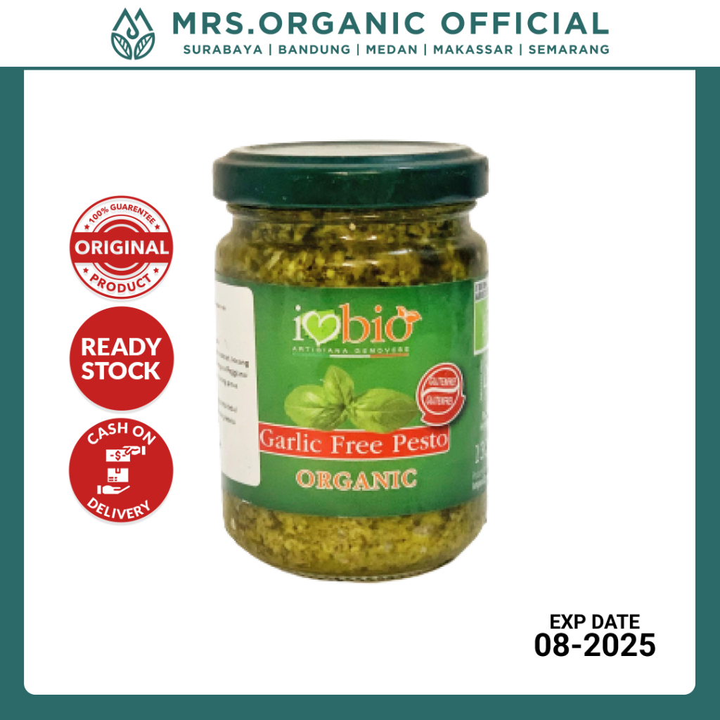 

Saus Genovese Sauce Bumbu Masak Pasta Italia Artigiana Amadori Organic Bawang Putih Garlic Free Pesto 130g - Organik Topping Spagheti Pizza