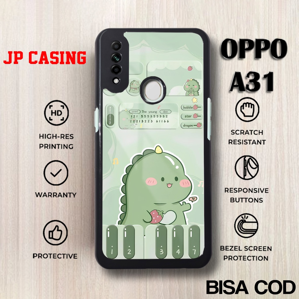 Case Oppo A31 Terbaru Dino Cute Casing Oppo A31 Hardcase Softcase Glossy Kesing Terlaris Termurah
