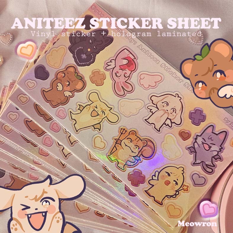 

Fanmade ANITEEZ: Sweet & Naughty sticker sheet