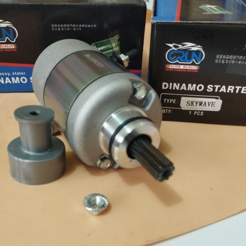 Crun DINAMO STARTER ASSY SKYWAVE /HAYATE /DYNAMO STATER ASSY