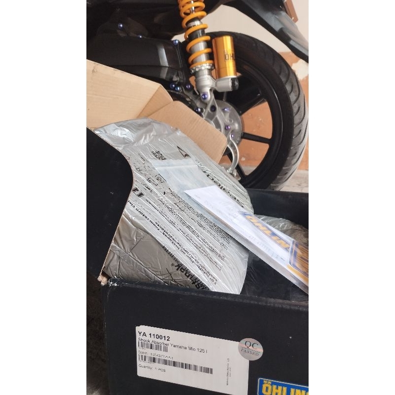 [Second/used] Shock belakang ohlins original mio/fazzio, garansi masih 2th lebih.