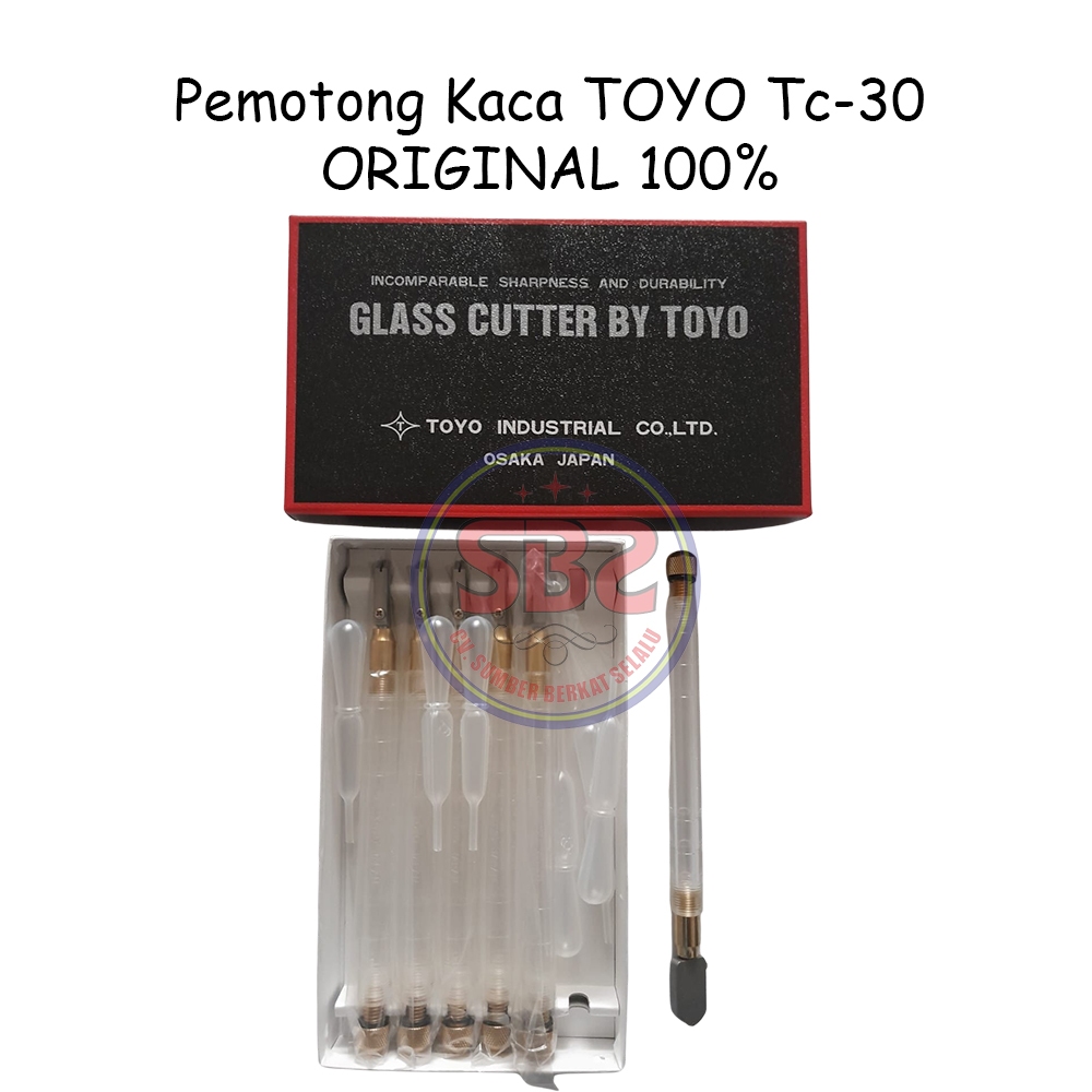 TOYO Pemotong Kaca Toyo TC 30 Asli Alat Pemotong Kaca Original Toyo TC30 Glass Cutter Pisau Kaca