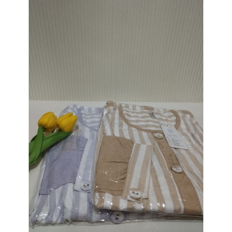 long tunik motif salur