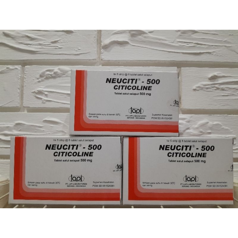 Neurociti 500 mg (strip) 5 strip @6 tablet