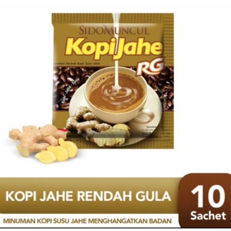 

Kopi Susu Jahe Rendah Gula SIDOMUNCUL isi 10