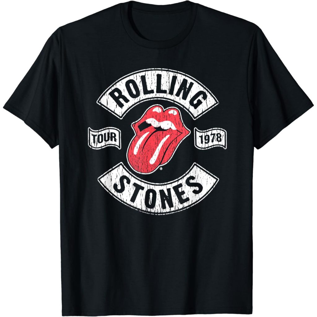 Baju Dewasa The Rolling Stones Tour 1978 T-Shirt Fashion Pakaian Atasan Kaos Laki Pria Wanita Model 