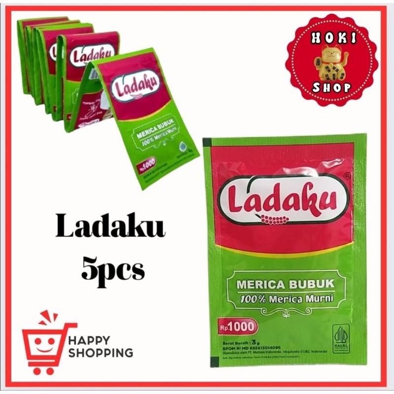 

Ladaku Lada Bubuk Per -5pcs @3gr / Merica Bubuk / Ladaku Merica