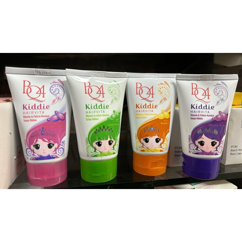 BQ4 Kiddie Hairvita  Vitamin Rambut Anak Pelicin Rambut Anak Anti Kusut