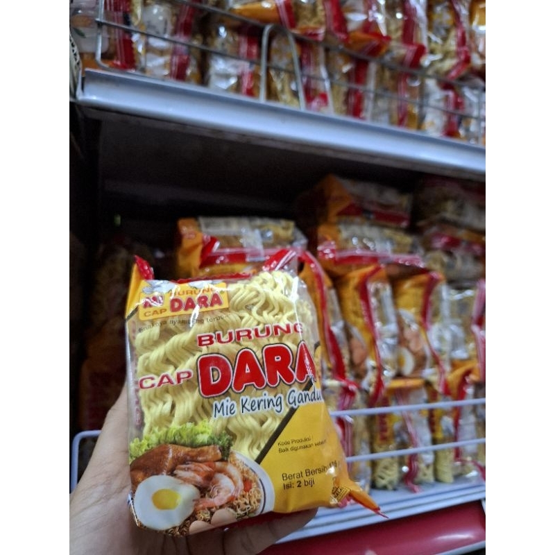 

Mie burung DARA mie kering gandum cap dara isi 2 keping