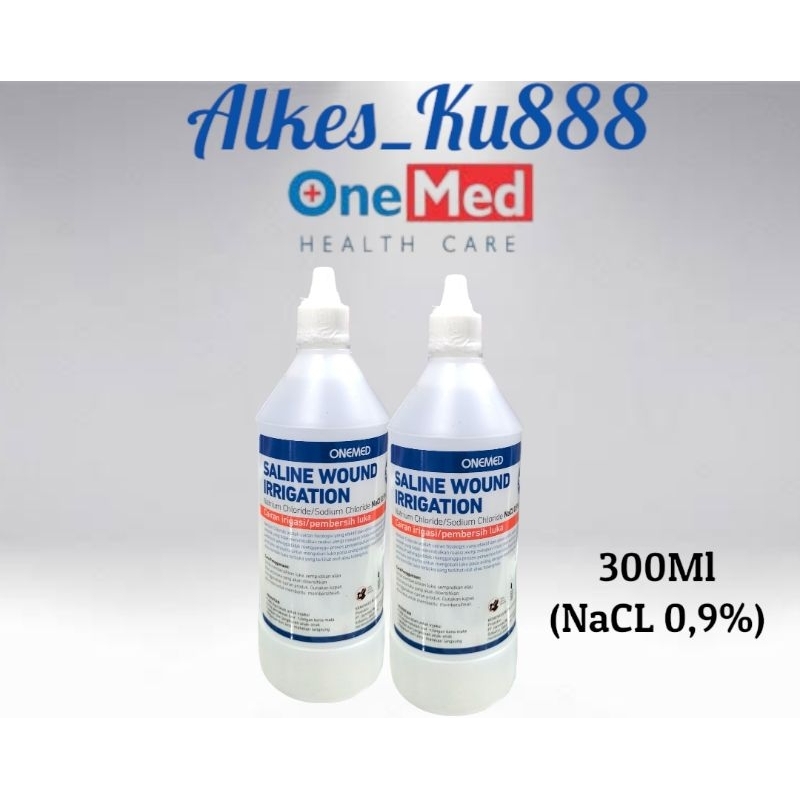 ONEMED SALINE WOUND IRRIGATION 300ML BOTOL [NACL 0,9%]