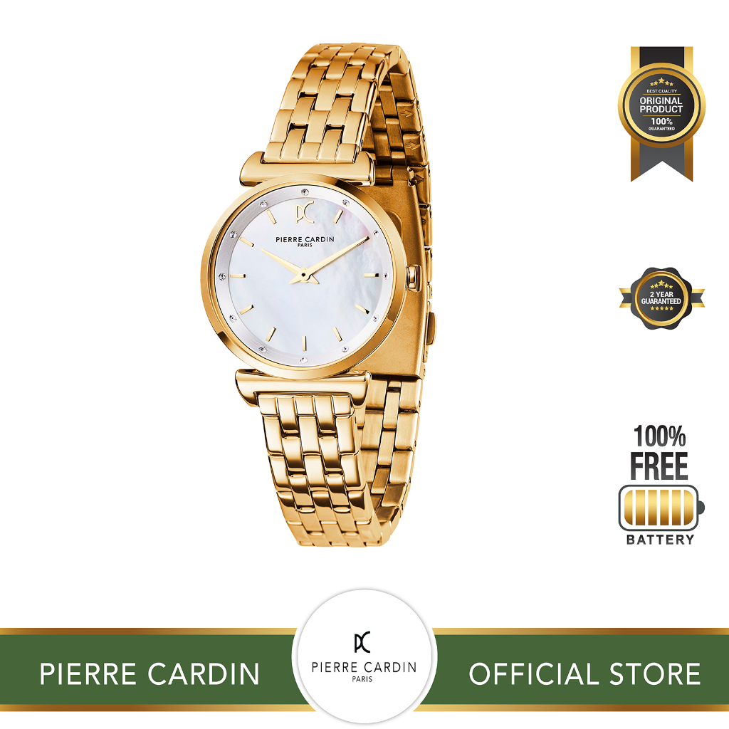 Pierre Cardin Watch CF.0812.SE.G.1, Pantheon Celeste Womens, 30 mm - Jam Tangan Wanita