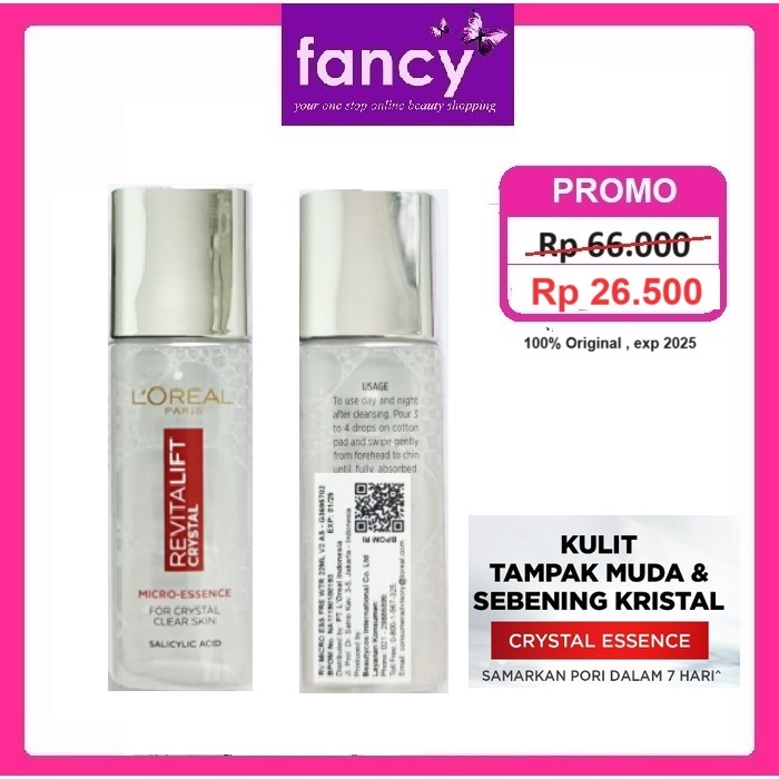 Loreal Paris Revitalift Crystal Micro Essence Water Serum 22ml