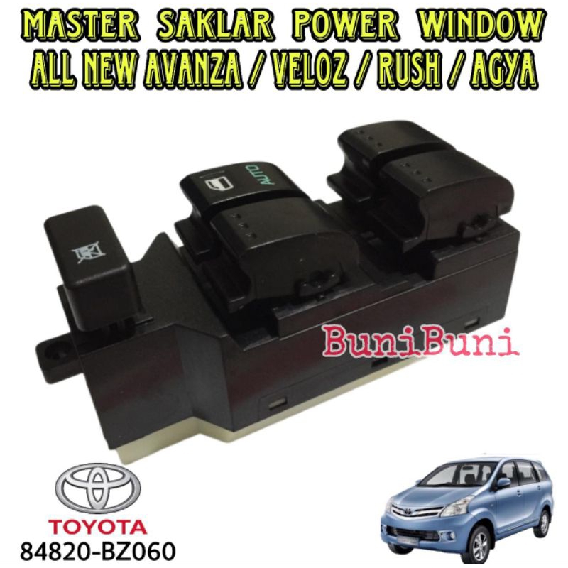 SAKLAR POWER WINDOW MASTER ALL NEW AVANZA / Switch Tombol Pusat Power Window Jendela Mobil ALL NEW A