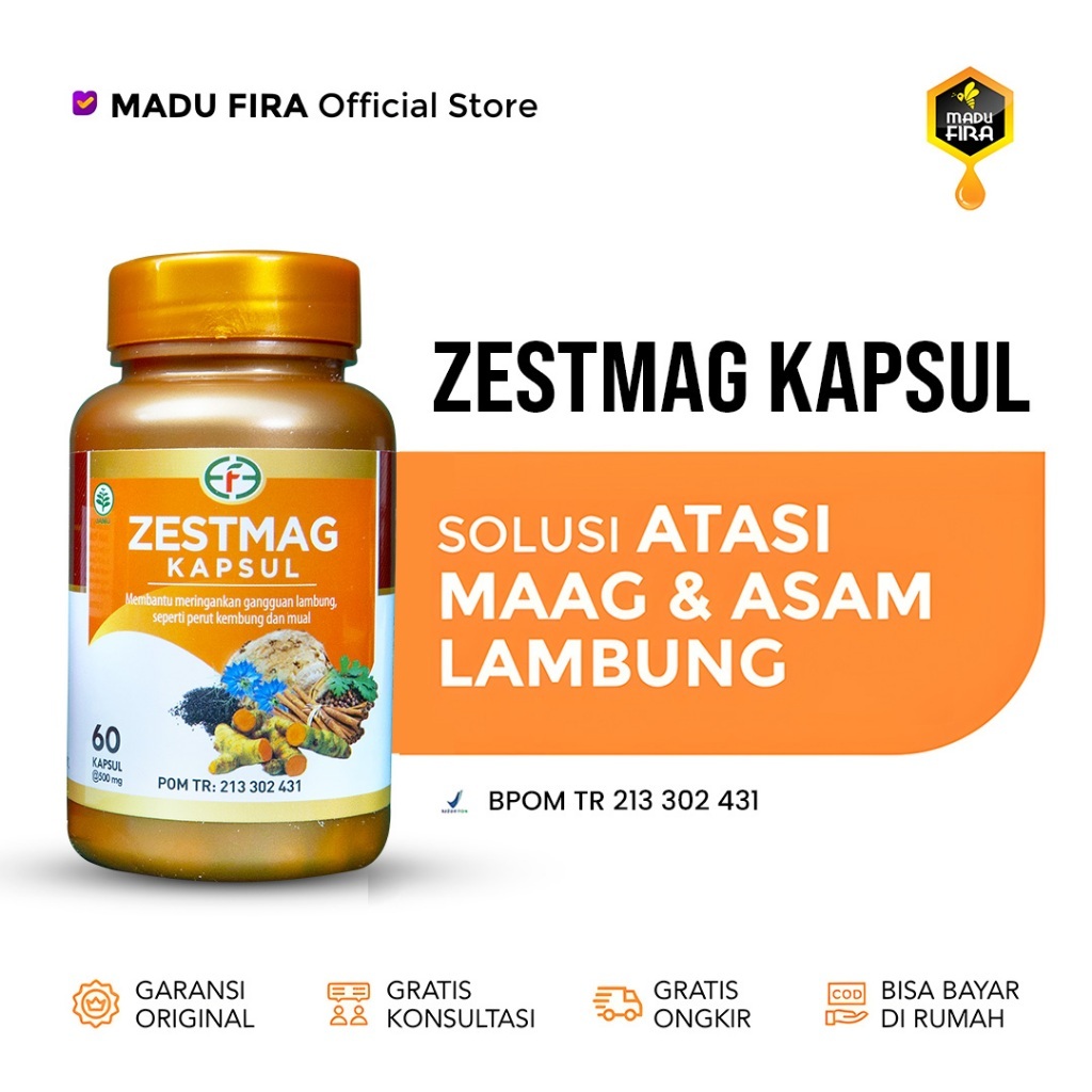 KAPSUL ZESTMAG Original Atasi Maag dan Asam Lambung 100% Asli ZETSMAG
