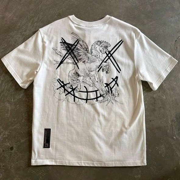 RICKY IS CLOWN PEGASUS WHITE TEE ORIGINAL