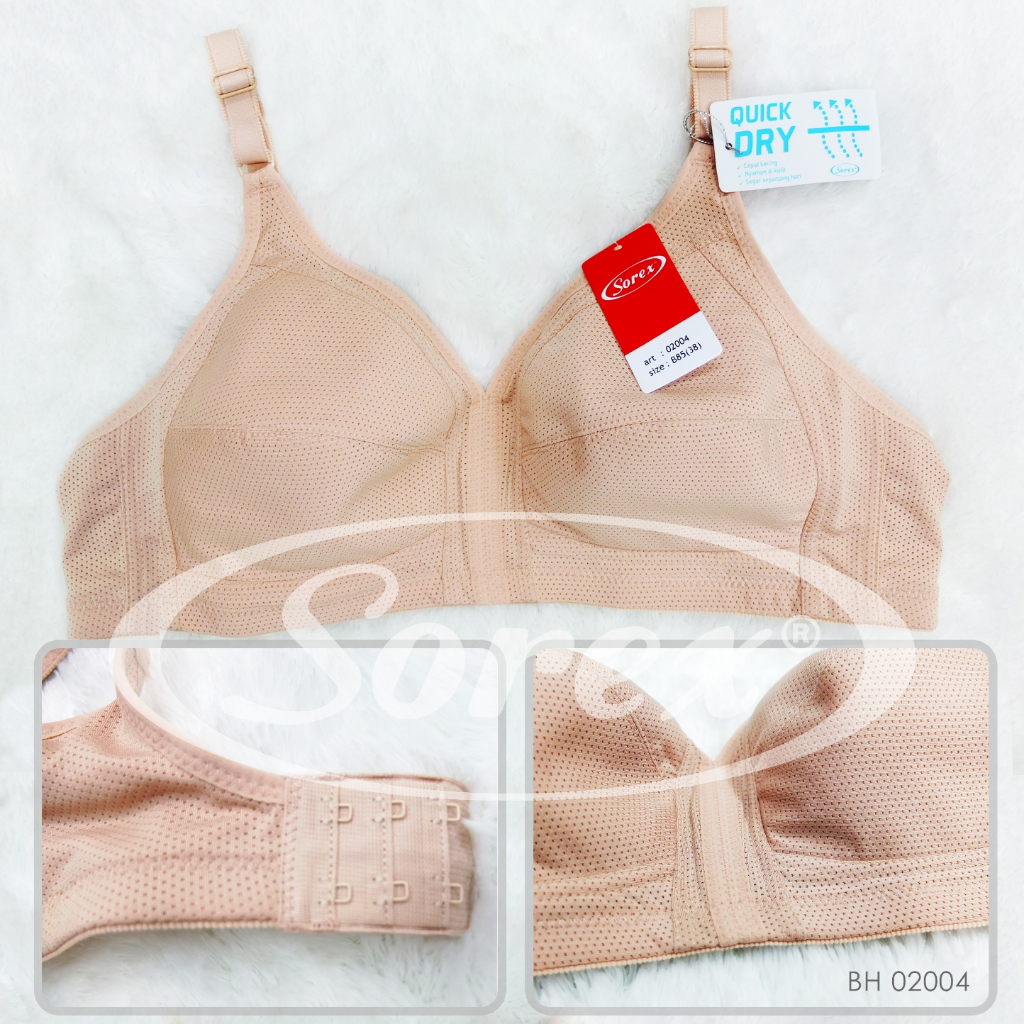 M129 Sorex Bra Jumbo Tanpa Busa Tanpa Kawat Cup D Besar Size 36 - 42