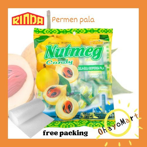 

Rinda Nutmeg Candy/ Permen Rasa Pala Penang Native/ Permen Pala 200g