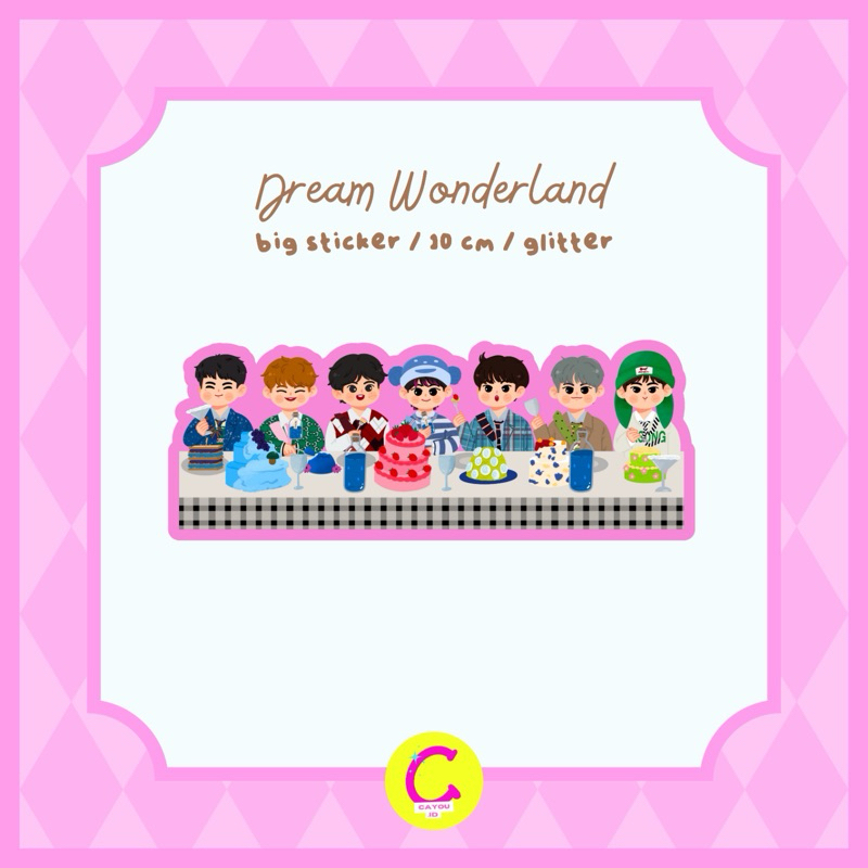

dream wonderland die cut sticker by cayou.id