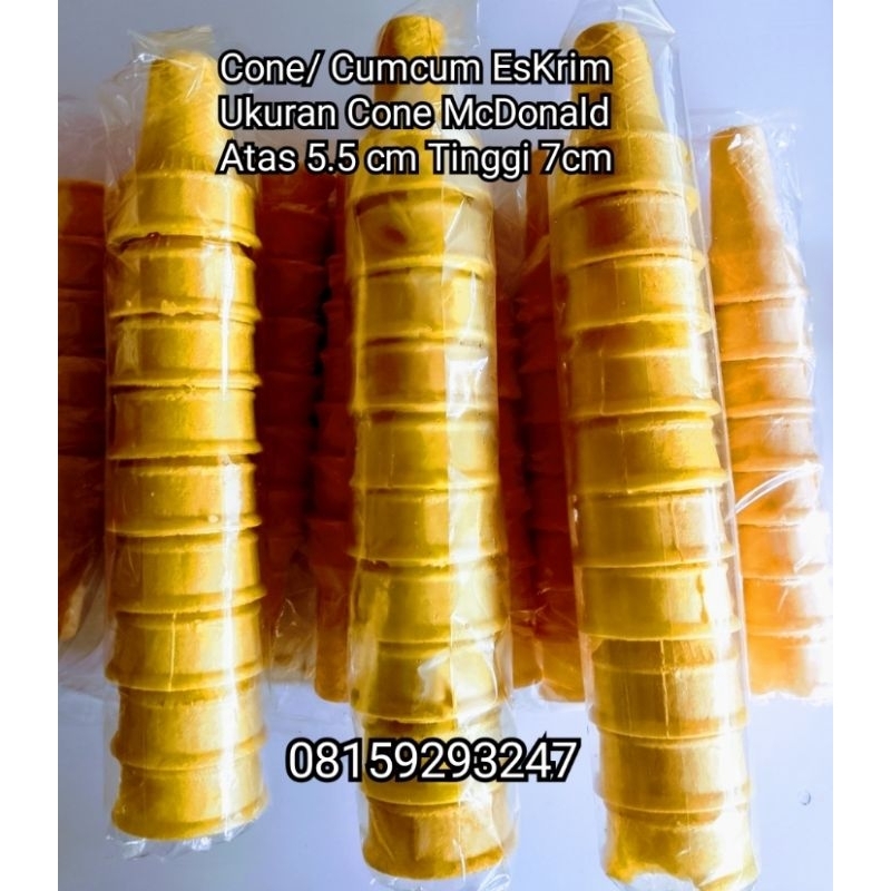 

Cone/ Cumcum Es Krim Ukuran Mc D 10pcs/ pack