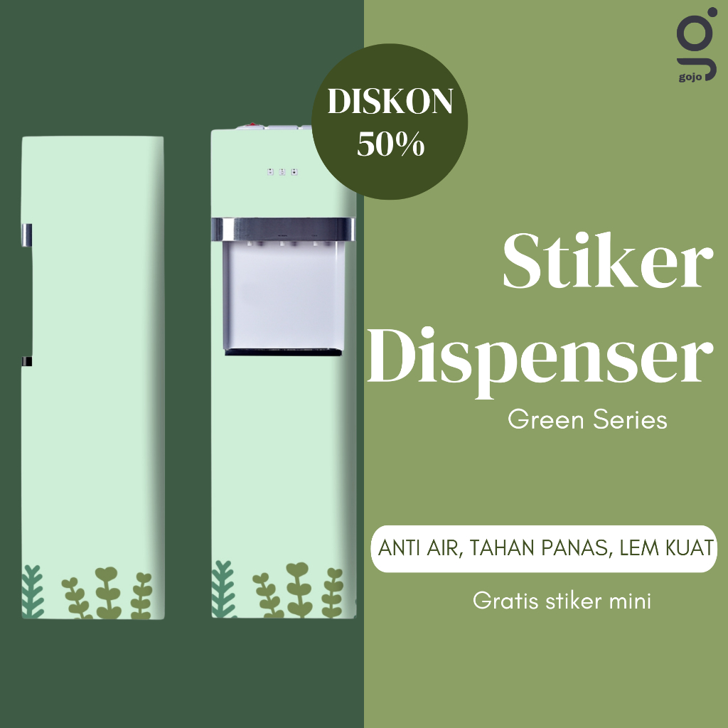 

Gojo Stickers - Stiker Dispenser Rumput Hijau Cover Galon Tutup dispenser Sarung Galon Aesthetic pilih motif buah Depan saja dan Fullbody Dekorasi Wallpaper