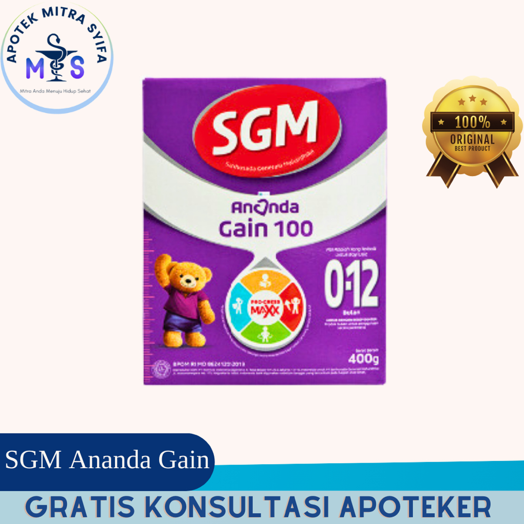 Susu SGM Ananda Gain 100 Usia 0-12 Bulan 400gr