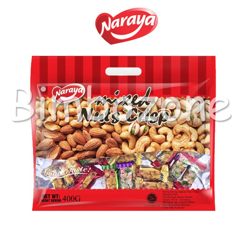 

Bimbozone - Naraya Mixed Nuts Crisp Halal | Tingting Kacang Panggang | Permen Kacang Enting