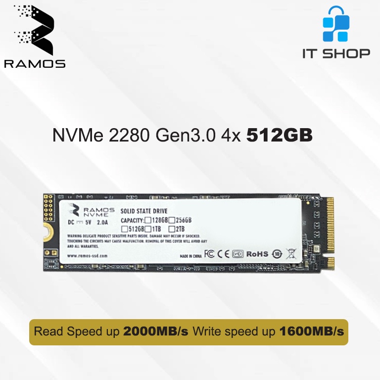 Ramos NVMe SSD 512GB Black Gold b G3B7