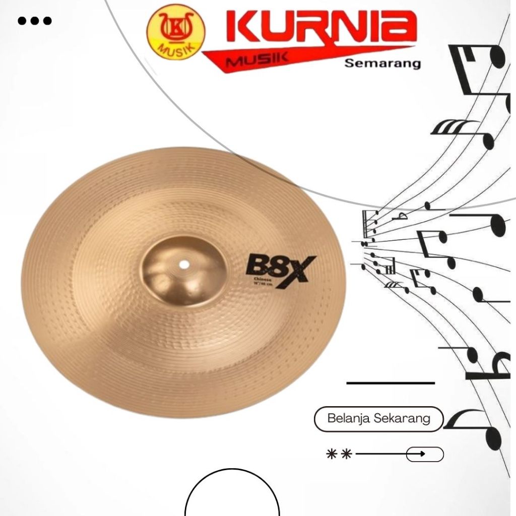 Sabian 18 inch B8X Chinese Cymbal Drum