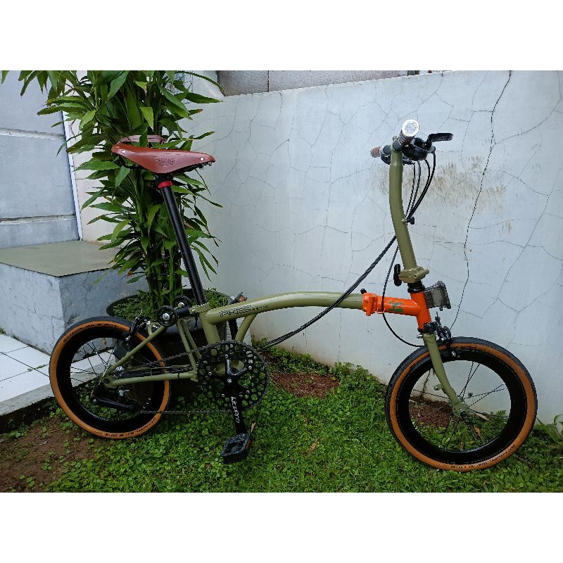 Sepeda Lipat Element Pikes 2 Nature Green