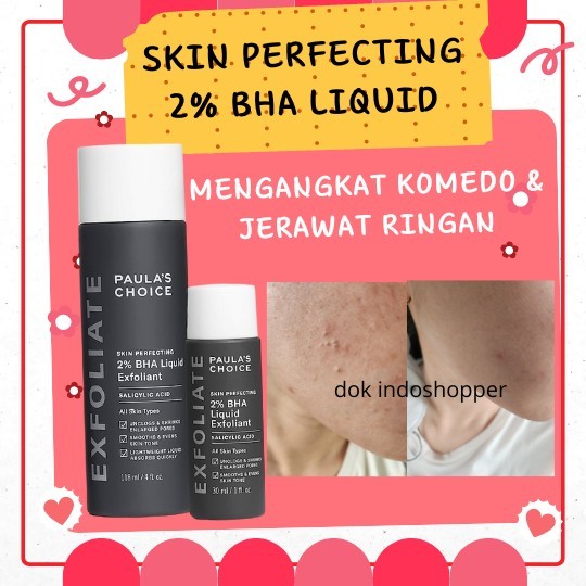 ( NEW PACKAGING ) Paula's Choice Skin Perfecting 2% BHA Liquid Exfoliant  ( paulas choice 2% bha /pa