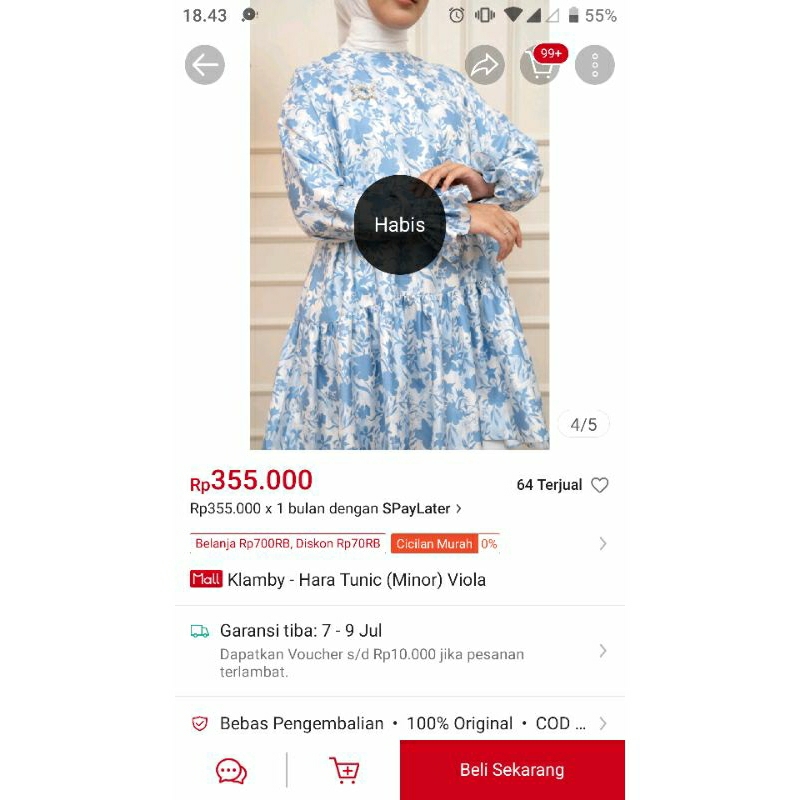 hara tunik original WK Wearing Klamby