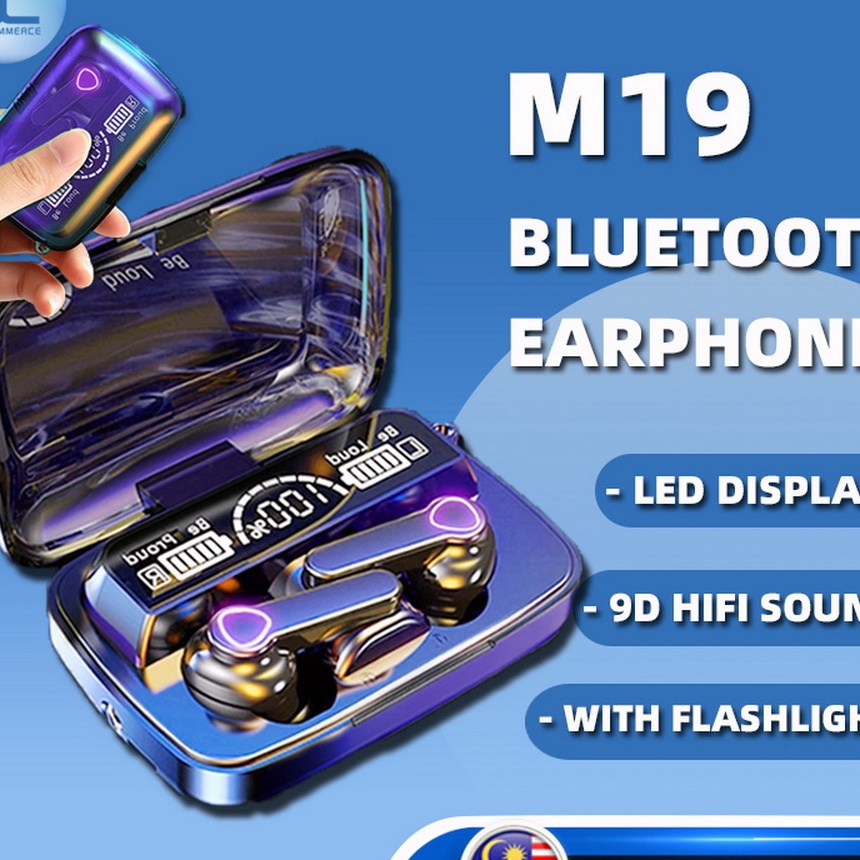 KP8 Earphone TWS F95  TWS X15  TWS M9 PRO  TWS M1  TWS M19 TWS Full Bass 35mAh Power Bank Bluetooth 