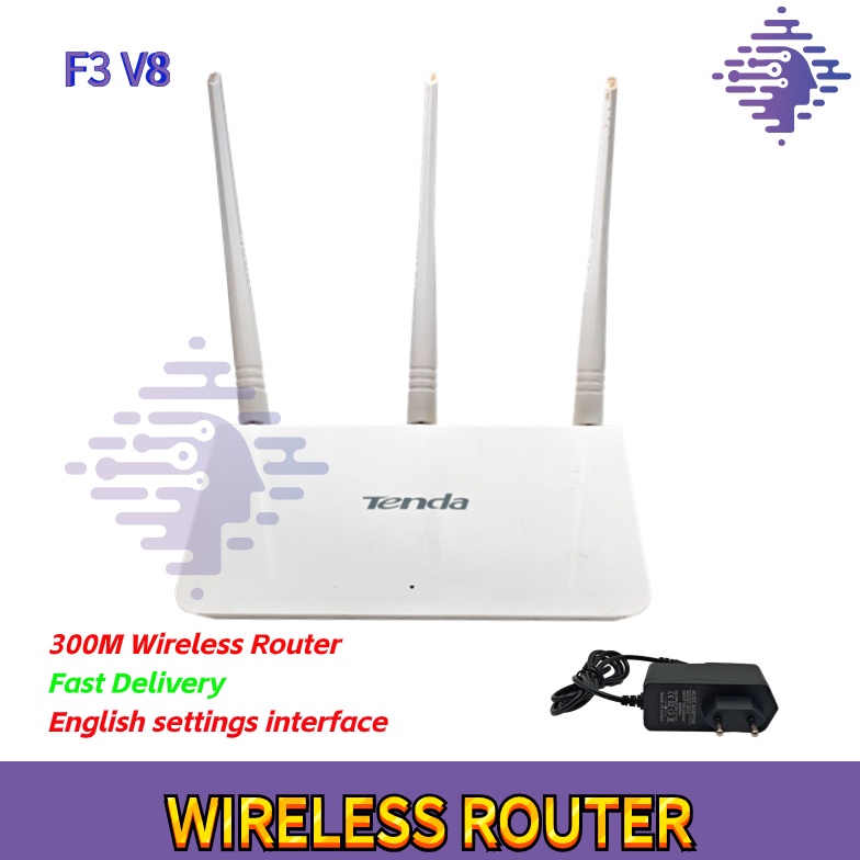 ROUTER BEKAS TENDA F3V8 SUPPORT REPEATERSTATICREMOTE PPPOEWISP f W8C5