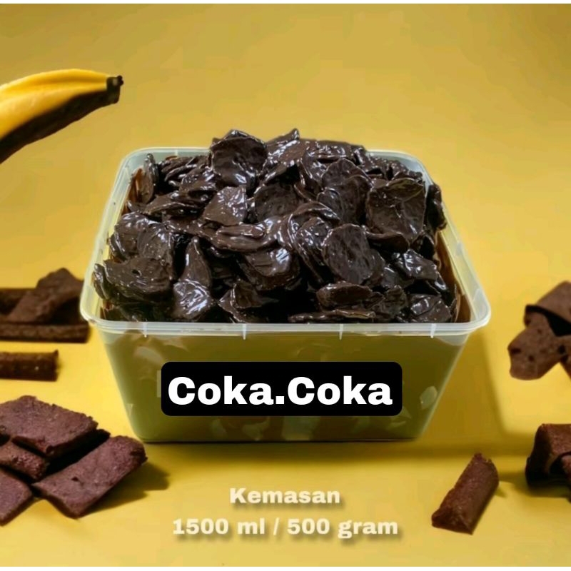 

Keripik pisang coklat lumer Coka.coka