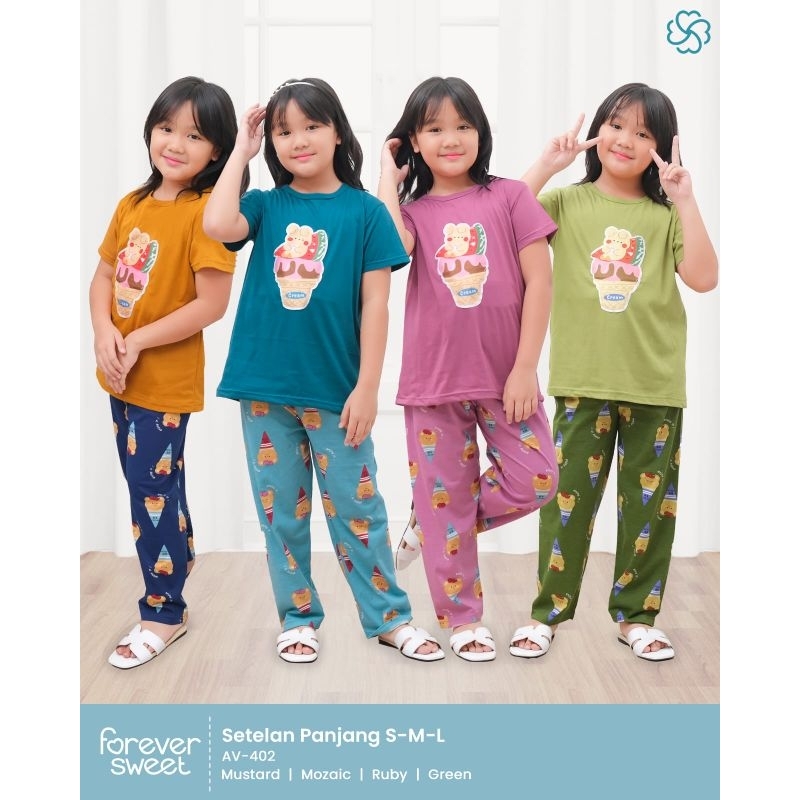 BABYDOLL ANAK FOREVER CELANA PANJANG LENGAN PENDEK