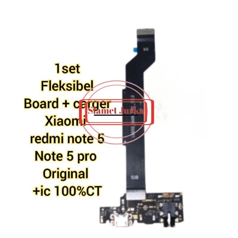 fleksibel+konektor CAS xiomi redmi note 5 note 5 pro ic