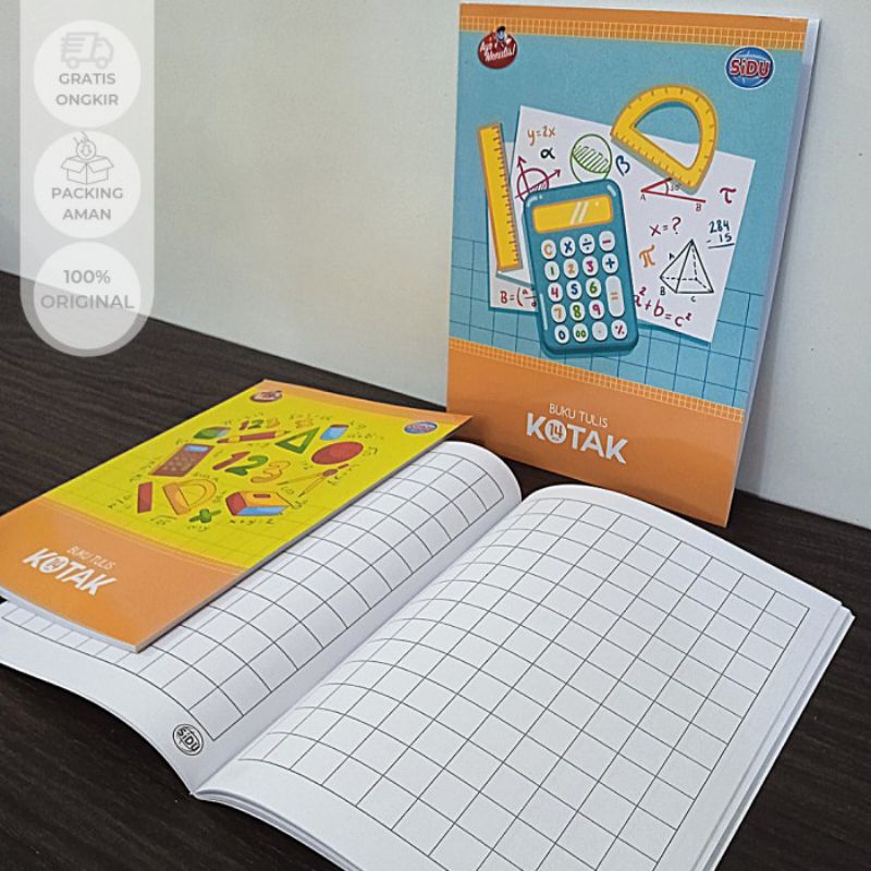 

Buku tulis kotak besar (mandarin) sidu isi 38 lembar