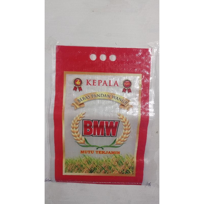 KARUNG BERAS LAMINASI CAP "BMW" UKURAN 5KG