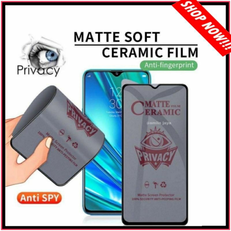 Tempered Glass Infinix Hot 8 Anti Spy