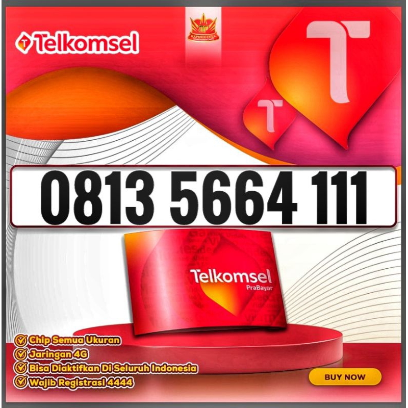NOMOR CANTIK TELKOMSEL SIMPATI 1111 - 2222 - 3333 - 4444 - NOMER CANTIK - NOCAN - KARTU PERDANA - KA